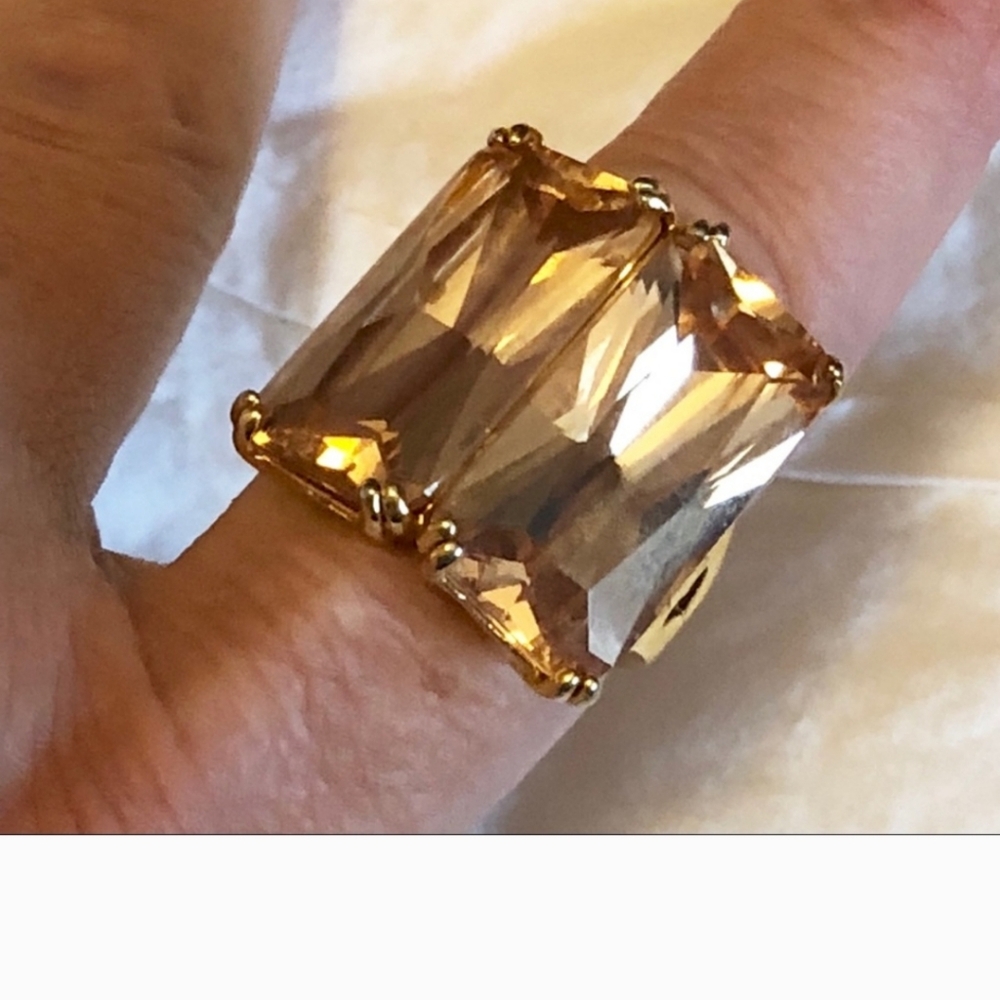 Huge Brazilian Citrine Stone ring